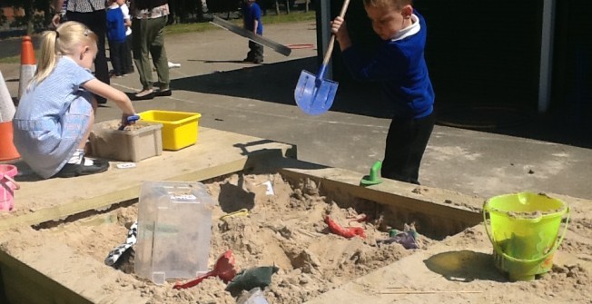 EYFS Sand Play Equipment in Aston